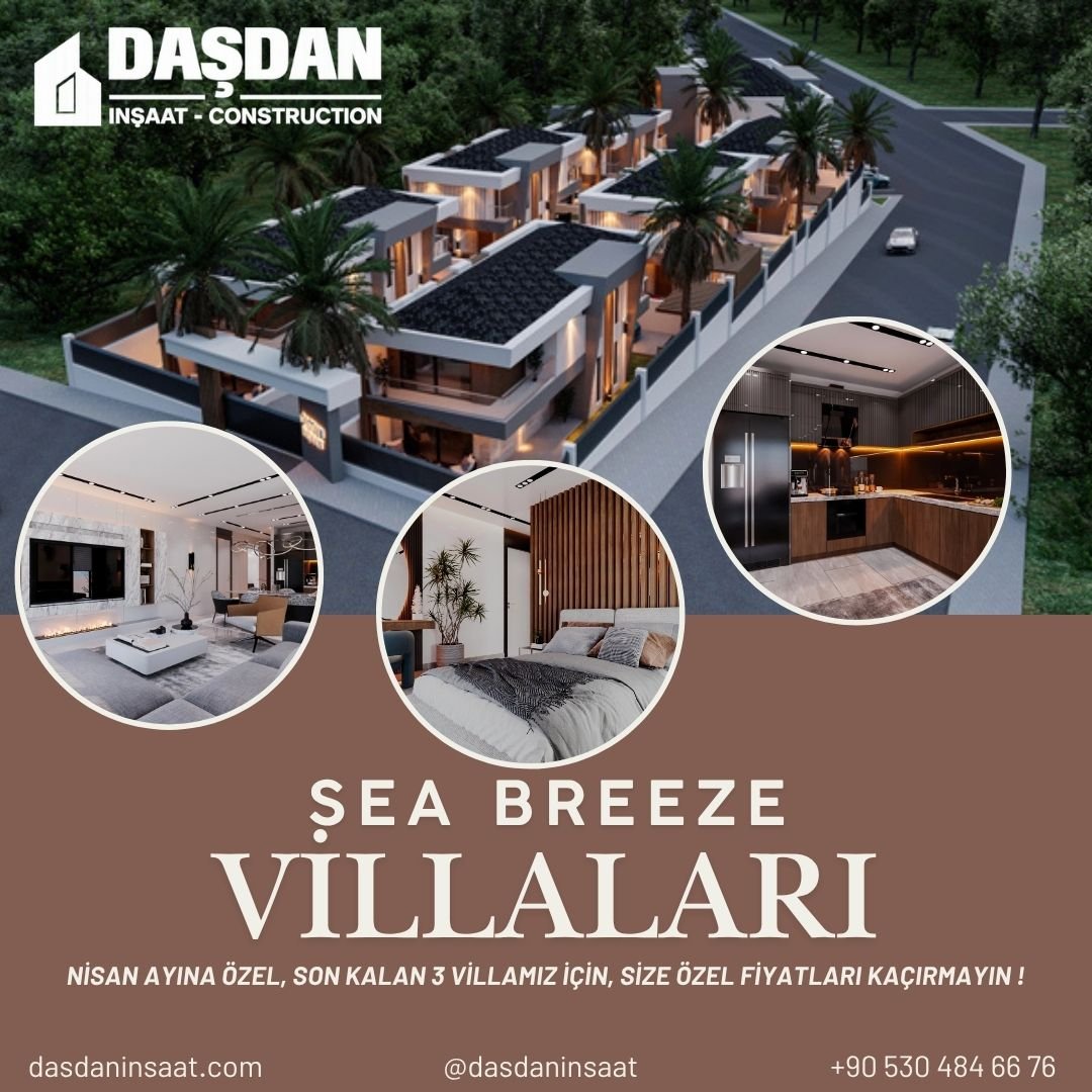 Sea Breeze Villalarında Kalan Son 3 Villa
